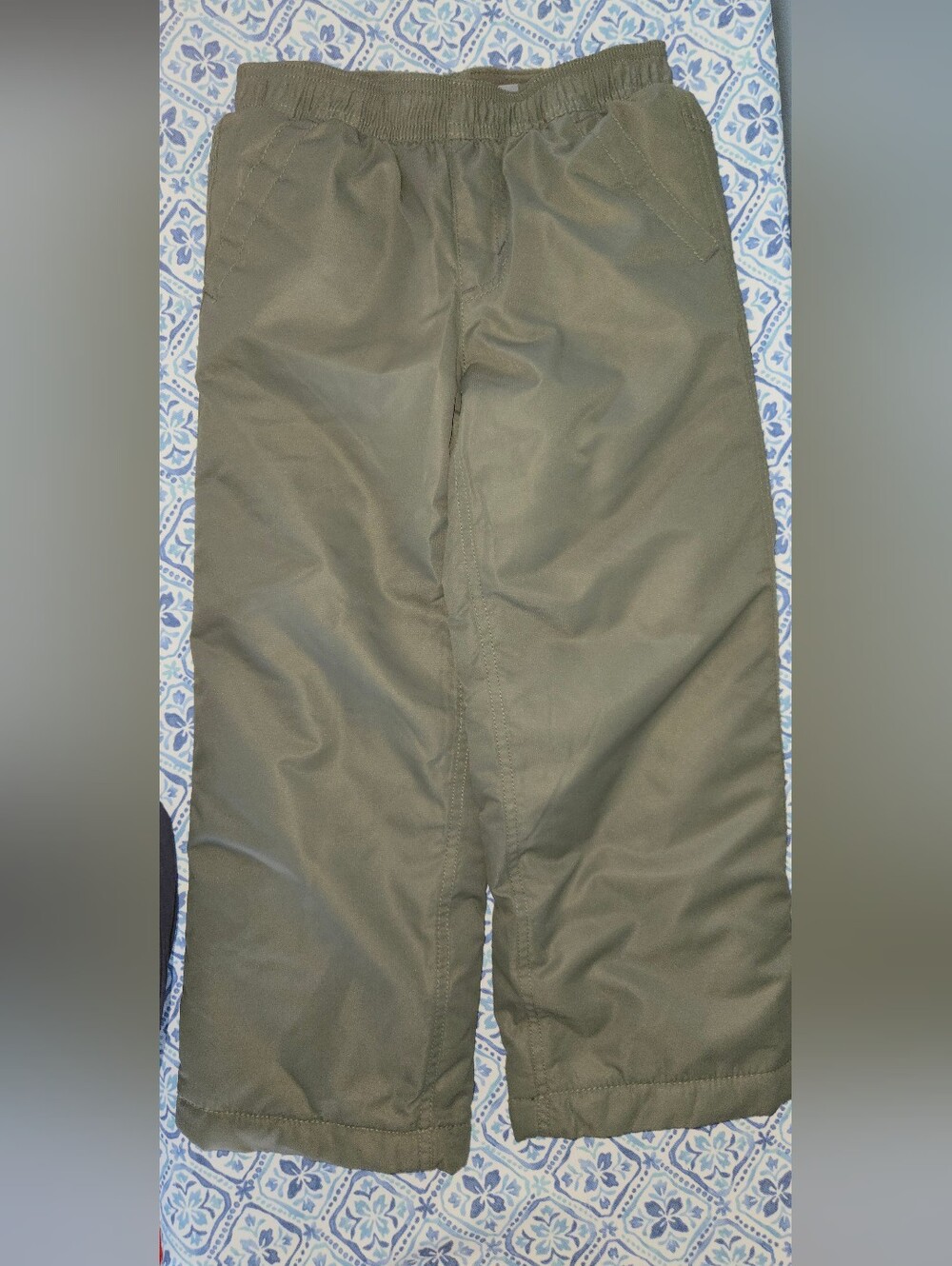 Olive Green Pull On Snowpants 5T